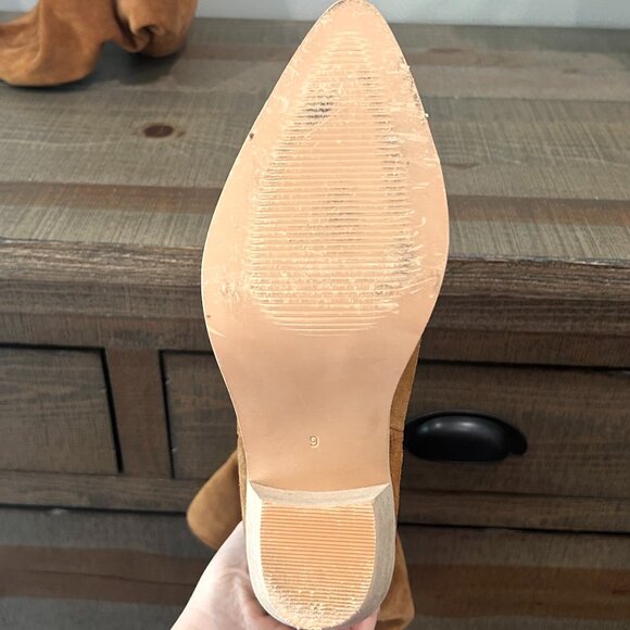 Matisse Remi Slouch Boots Brown Suede Pointed Toe - Picture 10 of 11